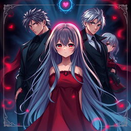 An anime-style cover featuring a girl with long, flowing hair, exuding charm and beauty