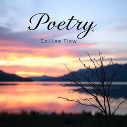 A captivating book cover for a collection of poems
