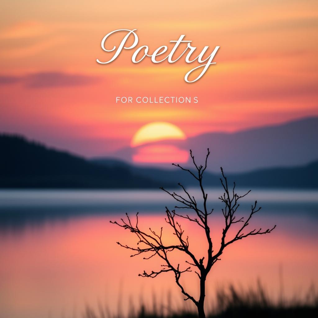 A captivating book cover for a collection of poems