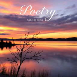 A captivating book cover for a collection of poems