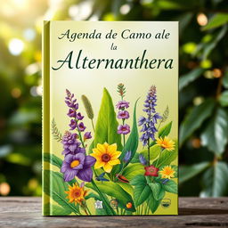 A beautiful book cover for a book titled 'Agenda de Campo de la Alternanthera'