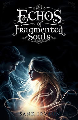 A dramatic scene featuring a man of darkness and a woman of light, symbolizing fragmented souls