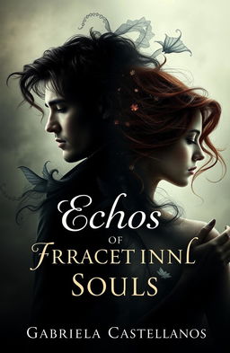 A man representing darkness and a woman embodying light, both with captivating brown hair