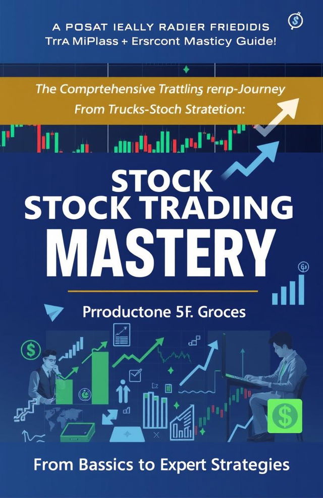 A comprehensive stock trading guide that visually represents the journey from basics to expert strategies