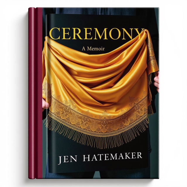 A visually striking book cover design for 'Ceremony: A Memoir' by Jen Hatmaker