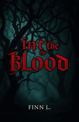 A captivating book cover design for 'Into the Blood' by Finn L
