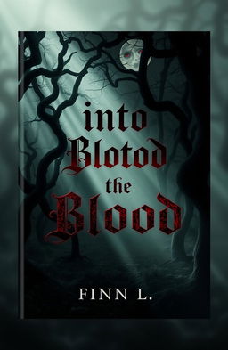 A captivating book cover design for 'Into the Blood' by Finn L