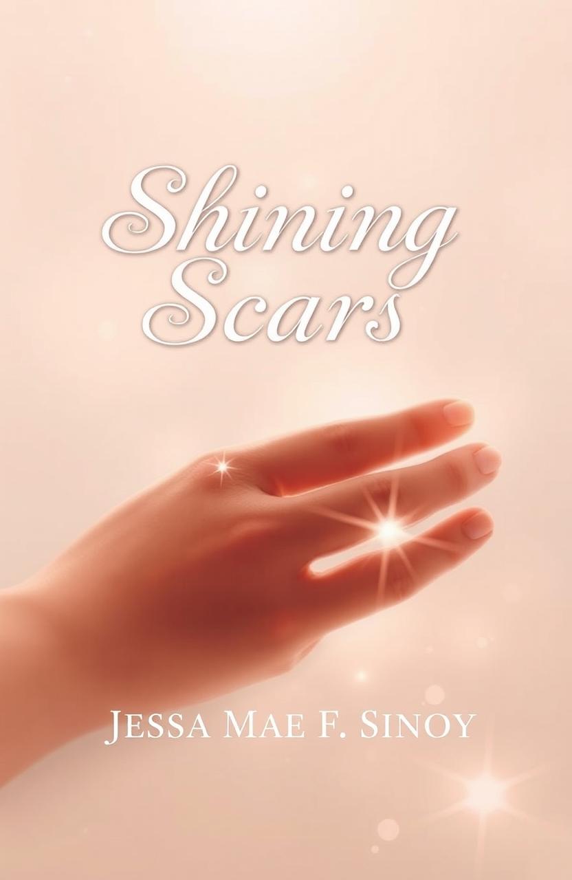 A beautifully designed book cover titled 'Shining Scars', featuring an elegant and classic layout