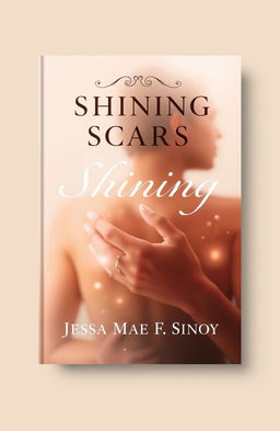 A beautifully designed book cover titled 'Shining Scars', featuring an elegant and classic layout