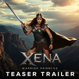 A dynamic scene from the upcoming teaser trailer for 'Xena: Warrior Princess' starring Gal Gadot