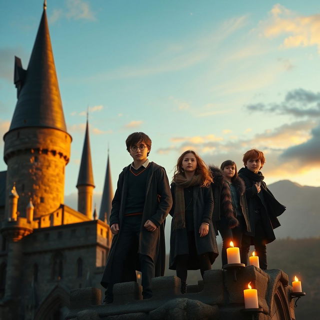 A captivating and magical scene from the first trailer of 'Harry Potter and the Cursed Child' (2025) produced by Warner Bros