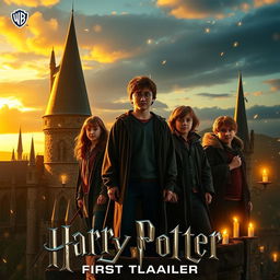 A captivating and magical scene from the first trailer of 'Harry Potter and the Cursed Child' (2025) produced by Warner Bros