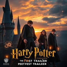 A captivating and magical scene from the first trailer of 'Harry Potter and the Cursed Child' (2025) produced by Warner Bros