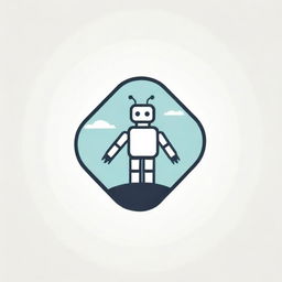 Generate a logo incorporating elements of programming, nature, and robots, blending technology and organic components.