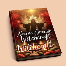 A captivating book cover design featuring the theme of Native American witchcraft