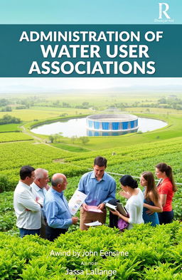 A compelling book cover design for a guide on the 'Administration of Water User Associations'