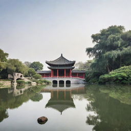 A minimalist ensemble of Suzhou's most iconic landmarks in China