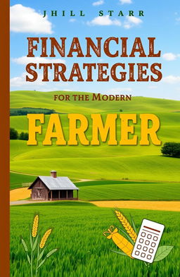 A book cover design for a finance guide tailored for farmers
