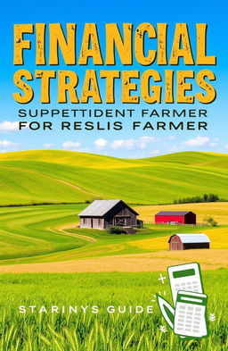 A book cover design for a finance guide tailored for farmers