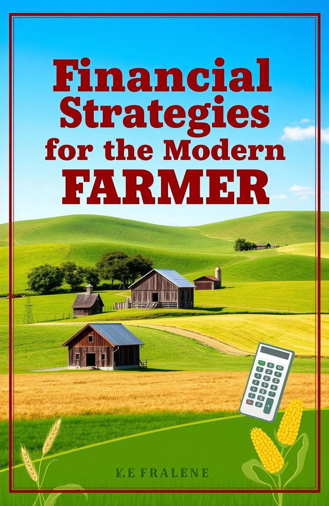 A book cover design for a finance guide tailored for farmers