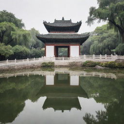 A minimalist ensemble of Suzhou's most iconic landmarks in China