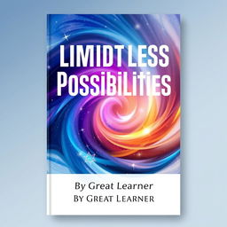 An ultra HD book cover design featuring the title 'Limitless Possibilities' prominently at the top in bold, modern typography