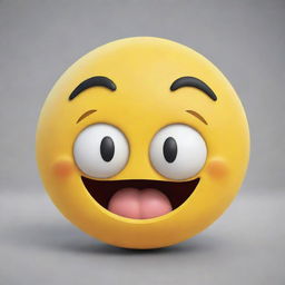 An elaborate, creatively designed emoji expressing a unique emotion.