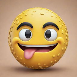 An elaborate, creatively designed emoji expressing a unique emotion.