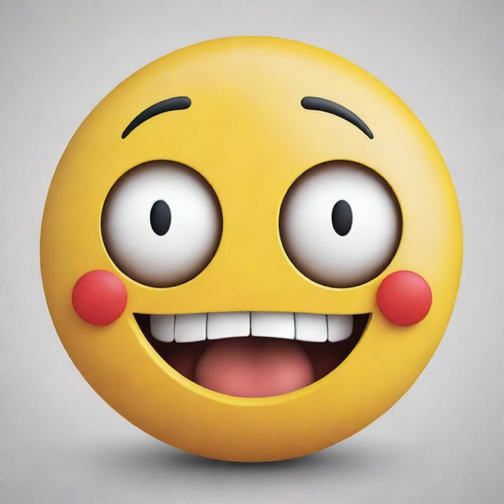 An elaborate, creatively designed emoji expressing a unique emotion.