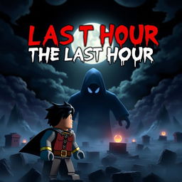 An engaging cover for the YouTube video titled 'Roblox Animated Horror Movie - THE LAST HOUR'