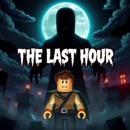An engaging cover for the YouTube video titled 'Roblox Animated Horror Movie - THE LAST HOUR'
