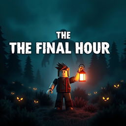 An eye-catching cover for the YouTube video titled 'Roblox Animated Horror Movie - THE FINAL HOUR'