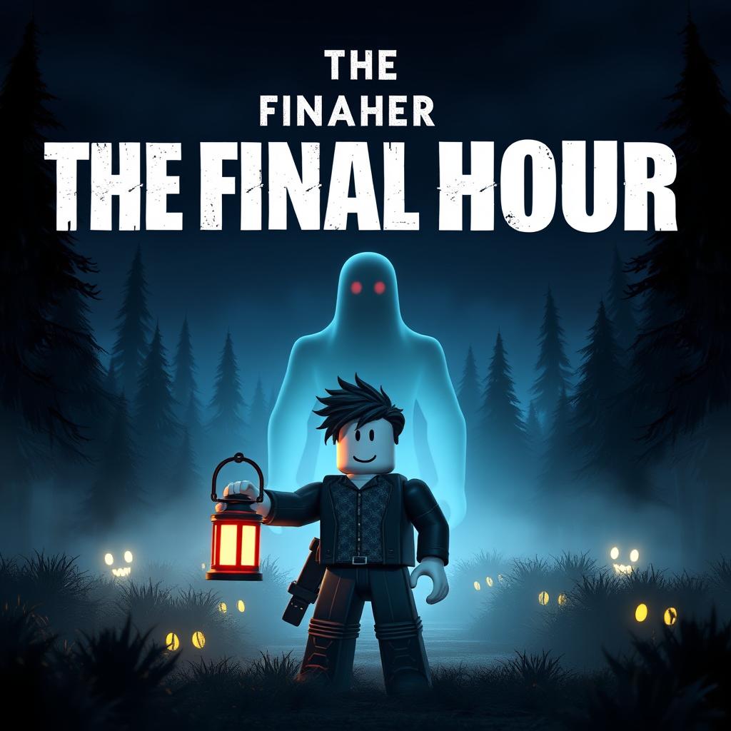 An eye-catching cover for the YouTube video titled 'Roblox Animated Horror Movie - THE FINAL HOUR'