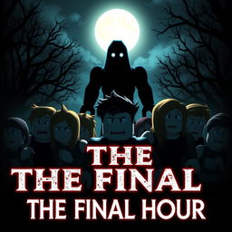 A captivating and intense cover image for a Roblox Animated Horror Movie titled 'THE FINAL HOUR'
