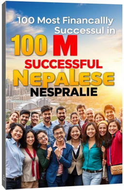 A visually appealing book cover for '100 Most Financially Successful Nepalese in Australia'