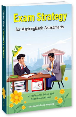 A beautifully designed book cover depicting the theme of exam preparation