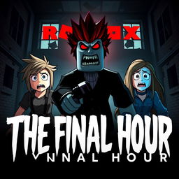 A captivating cover image for a YouTube video titled 'Roblox Animated Horror Movie - THE FINAL HOUR'