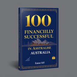 A striking book cover design for '100 Most Financially Successful Nepalese in Australia'