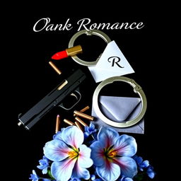 A dark romance book cover featuring a black background