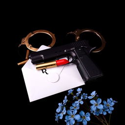 A dark romance book cover featuring a black background