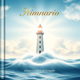 A beautifully designed cover for a hymn book titled 'Himnario'