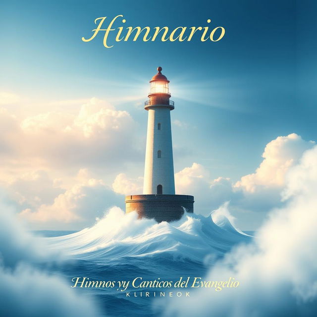 A beautifully designed cover for a hymn book titled 'Himnario'