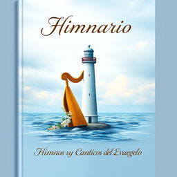 A beautifully designed cover for a hymn book titled 'Himnario'