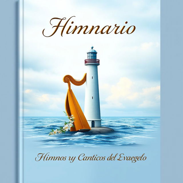 A beautifully designed cover for a hymn book titled 'Himnario'