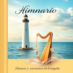 A beautifully designed cover for a hymn book titled 'Himnario'