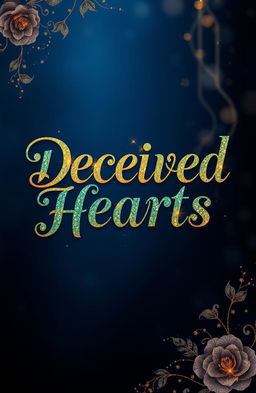 A book cover design featuring a rich Navy Blue background that creates a deep and captivating atmosphere