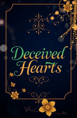 A book cover design featuring a rich Navy Blue background that creates a deep and captivating atmosphere