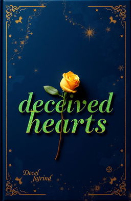 A book cover featuring a Navy Blue background
