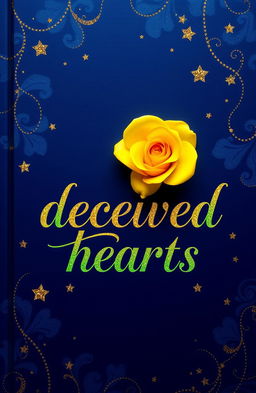 A book cover featuring a Navy Blue background