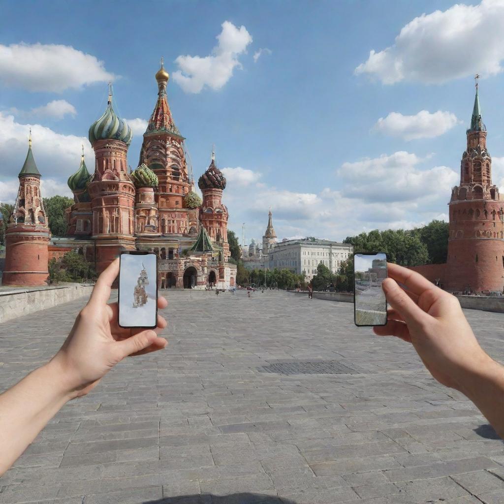 Design an interactive mobile application, utilizing augmented reality to provide virtual tours through significant historical sites in beautiful Russia